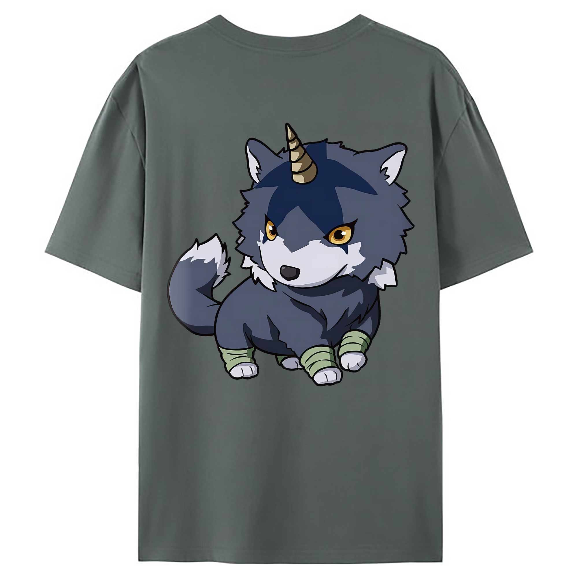 （画像用） 転スラ Regarding Reincarnated to Slime 綿100％ メンズ半袖Tシャツ（バックプリント） 通気性